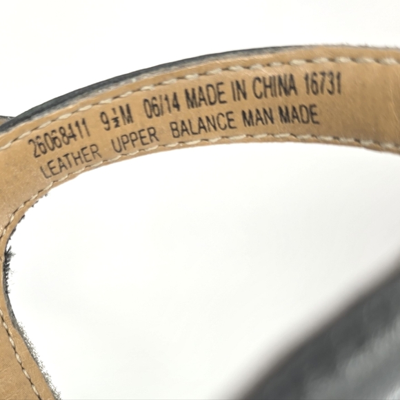 Clarks Artison NEW!! Amelia Avery, Black Leather, Wedge Sandal. Women's 9.5M - Picture 11 of 12